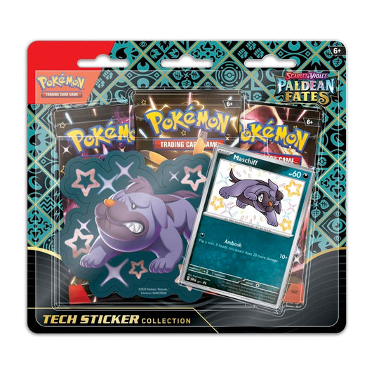 Pokemon Paldean Fates Tech Sticker Collection - Shiny Maschiff