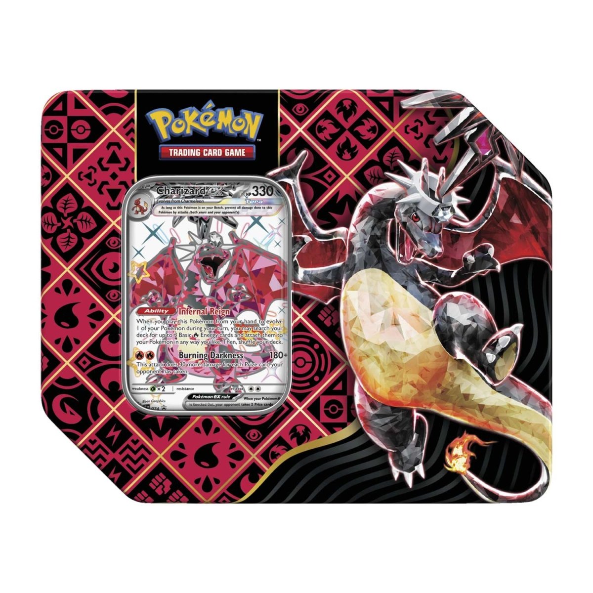 Pokémon Paldean Fates Tin - Shiny Charizard ex