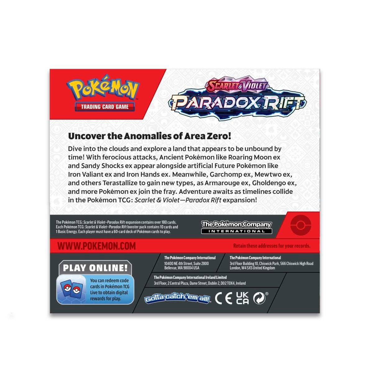 Pokemon Scarlet & Violet: Paradox Rift Booster Pack