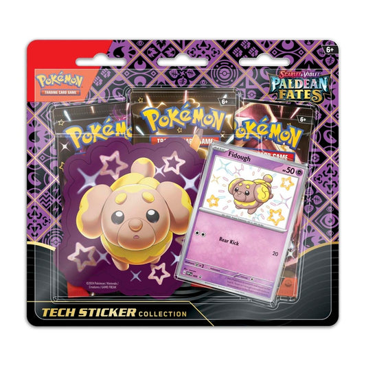 Pokemon Paldean Fates Tech Sticker Collection - Shiny Fidough