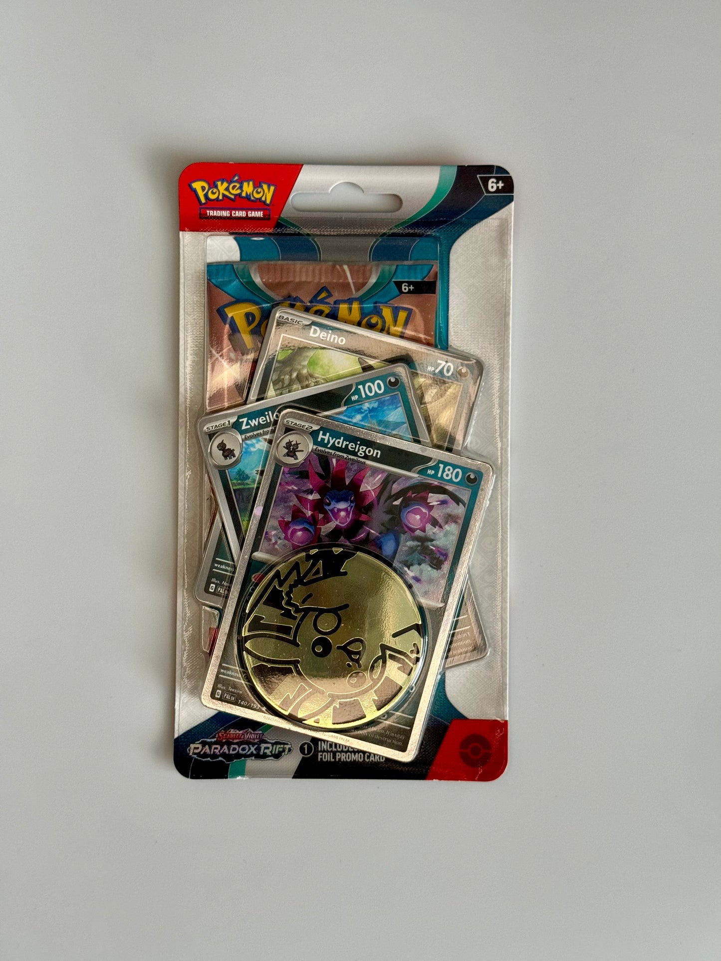 Pokemon Scarlet & Violet: Paradox Rift Blister Pack - Hydreigon