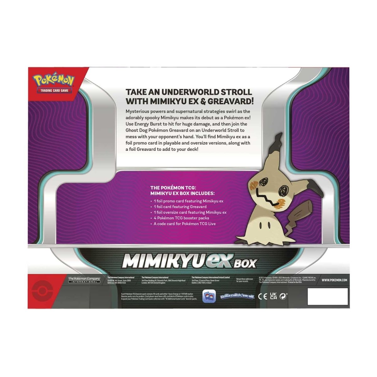 Pokemon Mimikyu ex Box