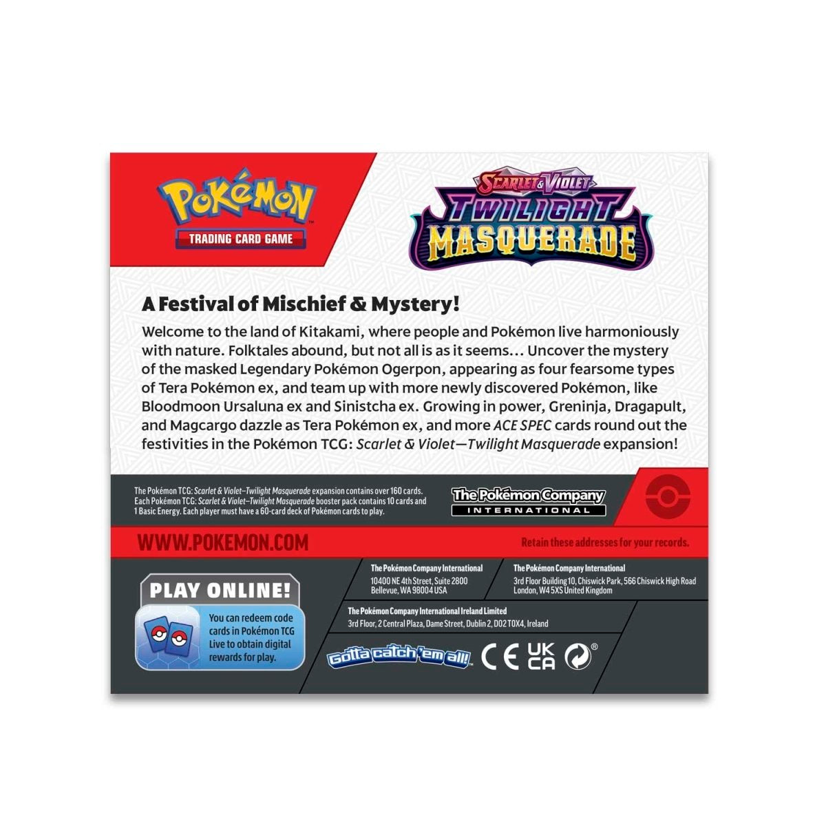 Pokemon Scarlet & Violet: Twilight Masquerade Booster Pack