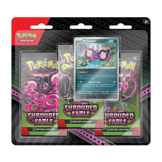 Pokémon Scarlet & Violet: Shrouded Fable 3 Booster Packs & Pecharunt Promo Card