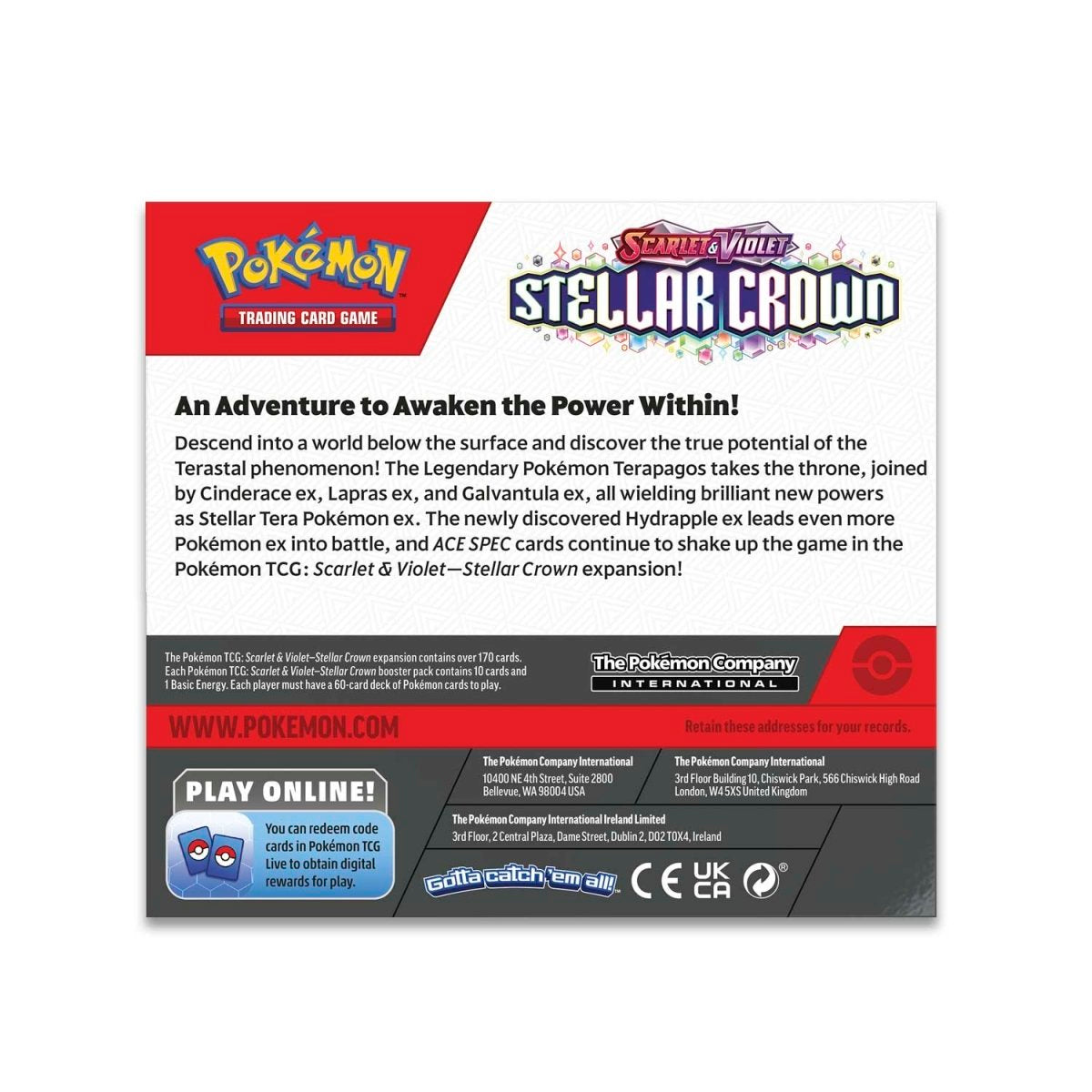 Pokemon Scarlet & Violet: Stellar Crown Booster Pack