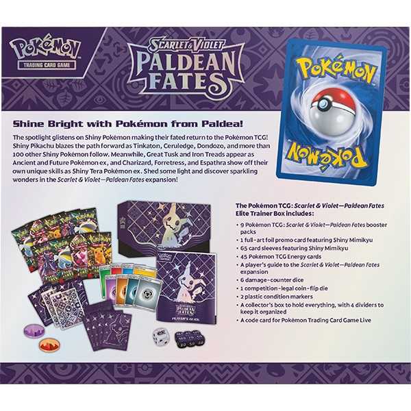 Pokemon Scarlet & Violet: Paldean Fates Elite Trainer Box