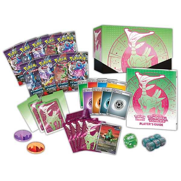 Pokemon Scarlet & Violet: Temporal Forces Elite Trainer Box - Iron Leaves